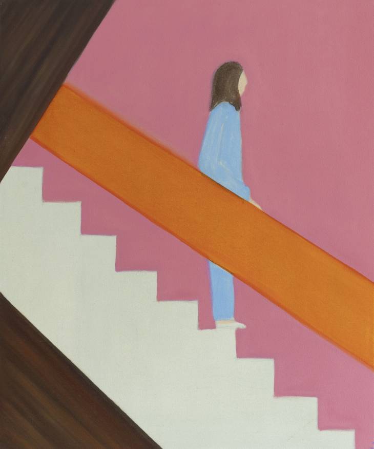 Dorothea Trapp: 2016, Treppe, 80 x 60 cm, Öl auf Baumwolle