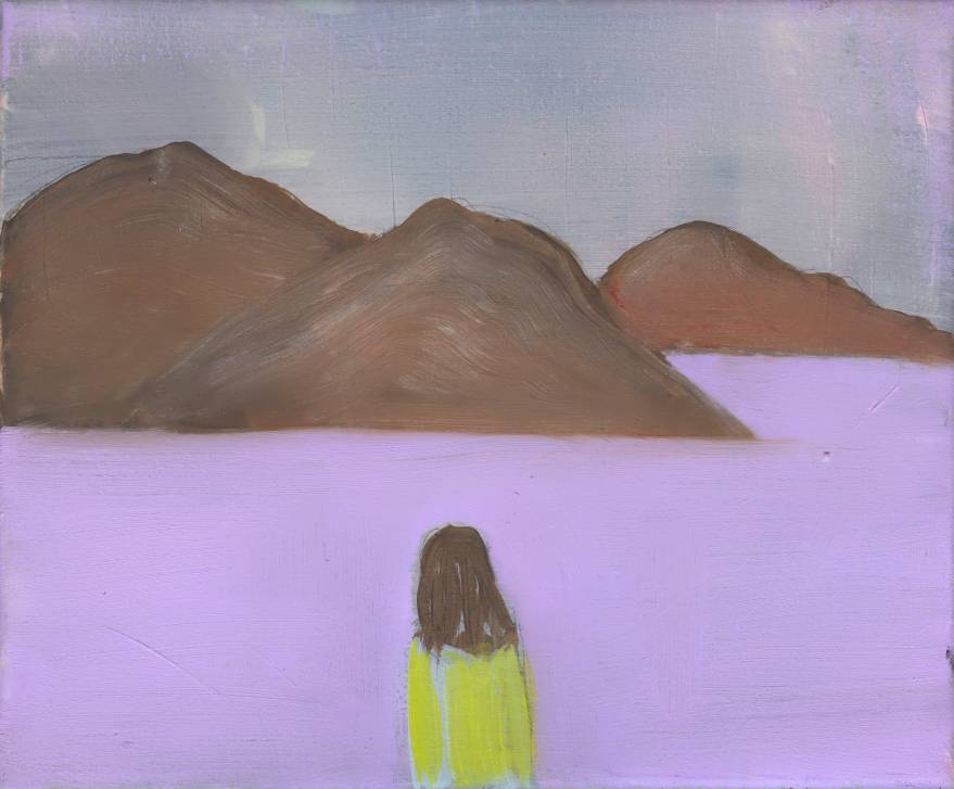 2025, Von Küste zu Küste, 24 x 29.5 cm, Öl auf Baumwolle
